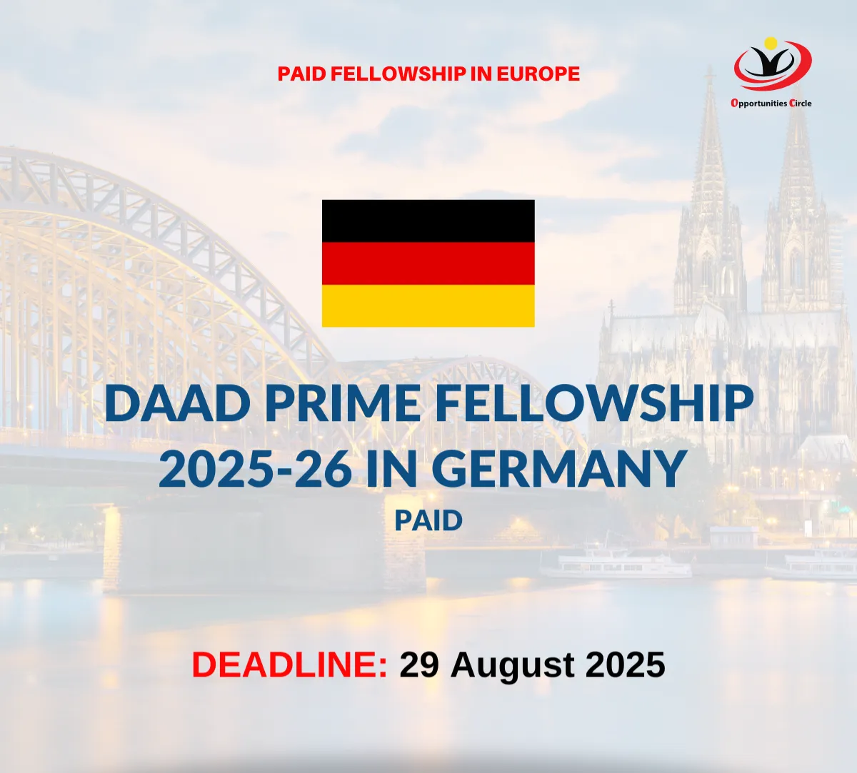 PRIME Fellowship 2025/26 in Germany at DAAD, All Countries