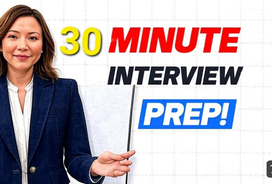 Last Minute Interview Prep: A 30-Minute Guide to Confidence