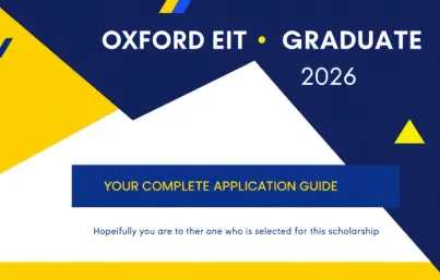 Fully Funded Oxford EIT Graduate Scholarship 2026